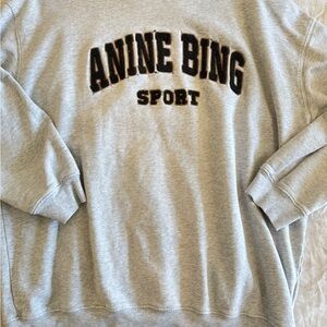 Anine Bing Sport Light Gray Sweatshirt